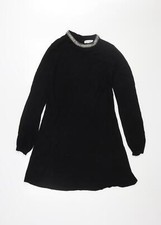 Warehouse Women's Black Shift Dress Size 12 Party