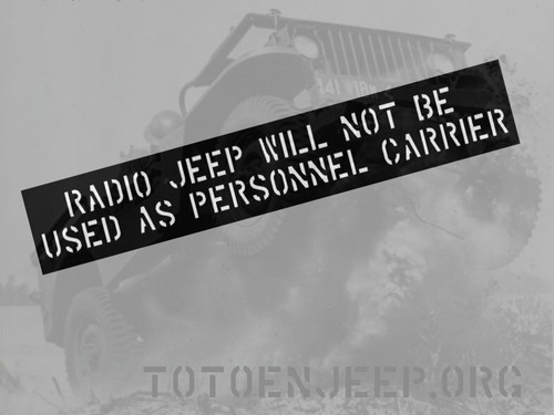 Stencil marking jeep - stencil,