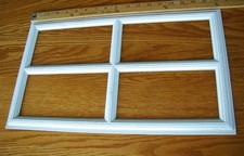 Colonial Garage Door Replacement Window Inserts 18 1/8" x 10 5/8" White Set of 4