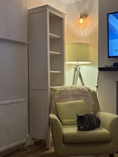 IKEA HEMNES Tall White Bookcase Solid Wood 197cm – 5 Adjustable Shelves BRIGHTON