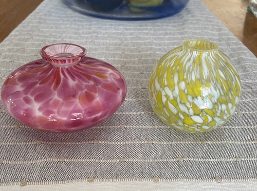 Two murano glass bud vases - murano,