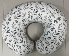 Support Pillow White With Gender Neutral Leaves Cover