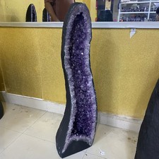 129LB Large Natural Amethyst Geode Cathedral Crystal Cluster Specimen Healing