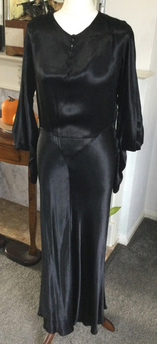 1930 1940s vtg ladies black - -,