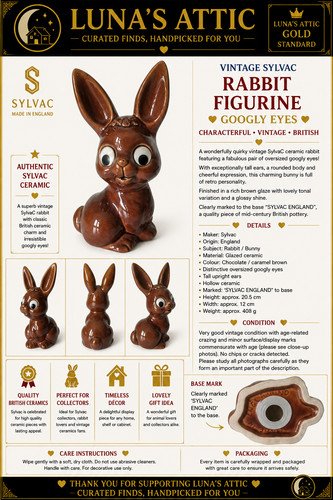 Vintage sylvac rabbit figurine - vintage,