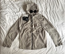 C.P. COMPANY RAIN COAT OVERSHIRT CHROME-R GOGGLE JACKET GREY LARGE BRAND NEW