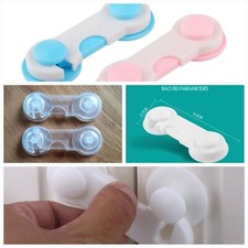 Baby Kids Safety Lock Protector Kitchen Cabinet Door Drawer Cupboard Catch UK