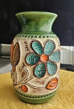 Bay Keramik 70s Vintage West German Pottery Fat Lava Era Vase by Bodo Mans 21"