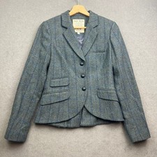 JACK WILLS MOON Tweed Jacket UK 10 Blazer Herringbone Hacking Country Riding