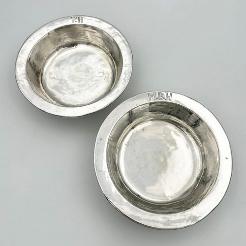 Pair arts crafts bowls - pair, &