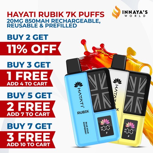 Hayati rubik 7000 puffs - hayati, vape