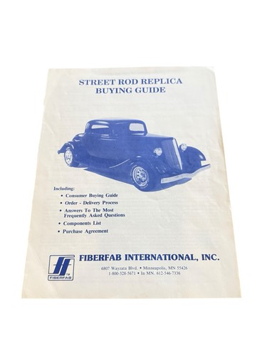 Vtg fiberfab street - street, rod