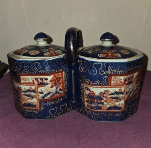 Ironstone china double - china, biscuit