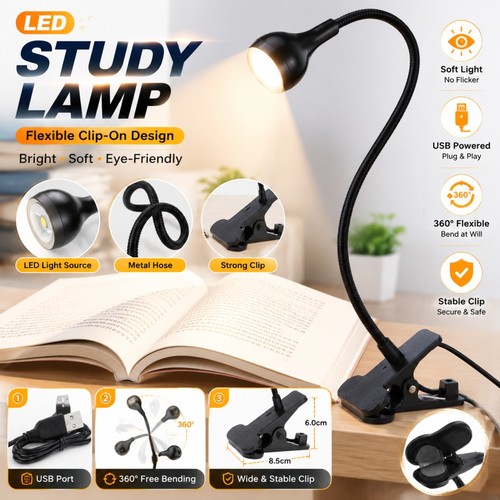 Usb led clip lamp - usb,