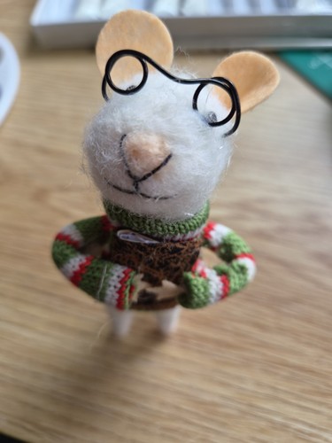 Small felted reading book - felted,