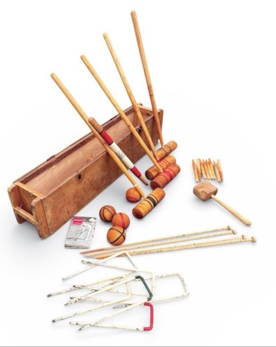 Croquet set wooden case - set,