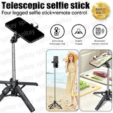 Selfie Stick Tripod Light Phone Holder Stand Bluetooth Remote For Samsung iPhone