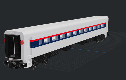 Custom lego train amtrak - lego,