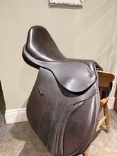 GFS Monarch Jump 17” Adjustable brown leather Saddle