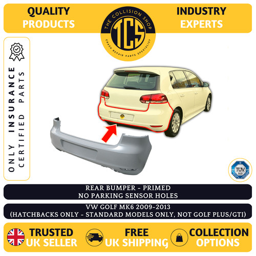Rear bumper primed golf - vw,