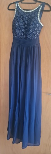 Quiz navy sequin maxi - quiz,