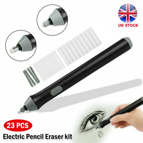 Electric pencil eraser kit - pencil,