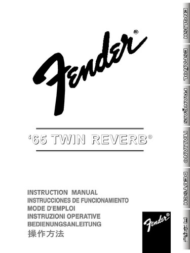 Operating instructions guitar - operating,