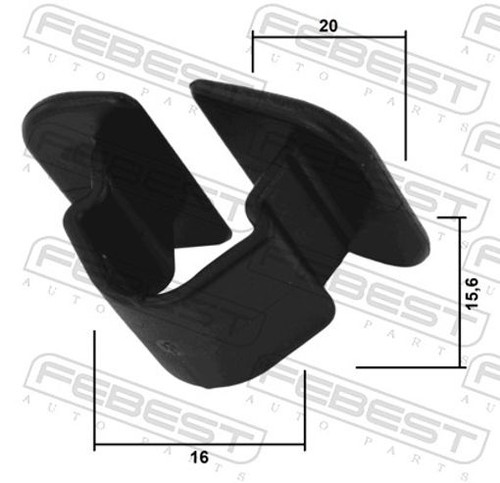 Fits febest 88570 - febest, retainer