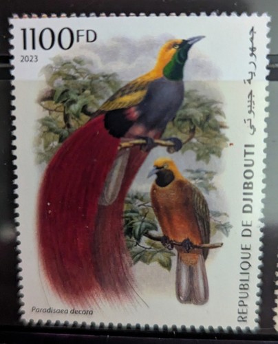 Stamps birds djibouti bird - djibouti, of