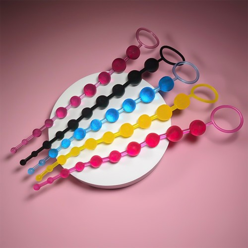 Pink anal beads butt - pink,