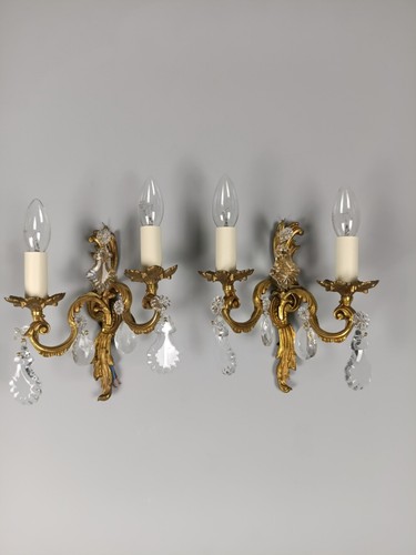 Pair french gilded twin - of,