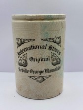 Old rare international stores marmalade pot, original seville orange marmalade