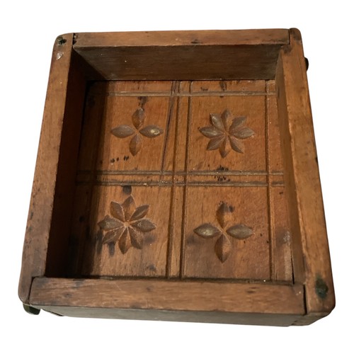 Antique wooden butter mold - butter,