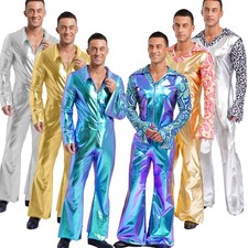 UK Men Hippie Rompers Music