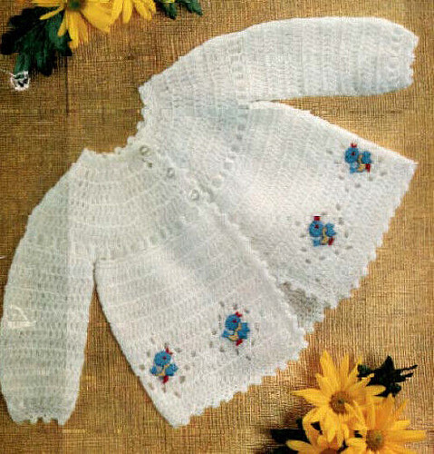 0606 crochet babys matinee - 0606,