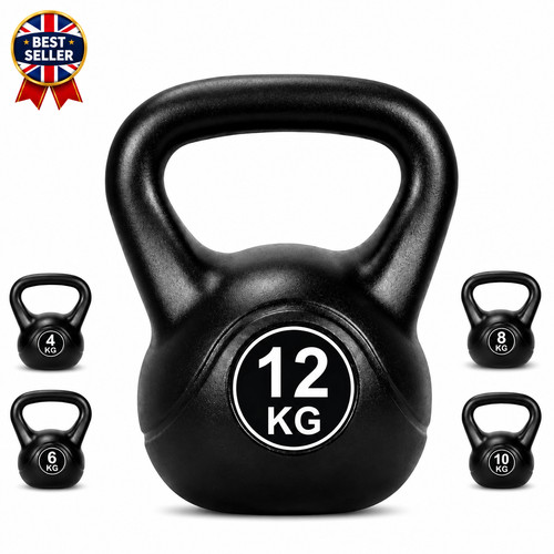12kg vinyl kettlebell weight - vinyl,