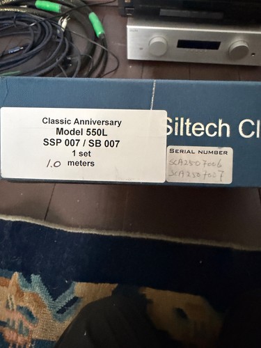 Siltech 550l speaker - speaker, cable,