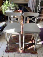 2x White IKEA INGOLF Bar