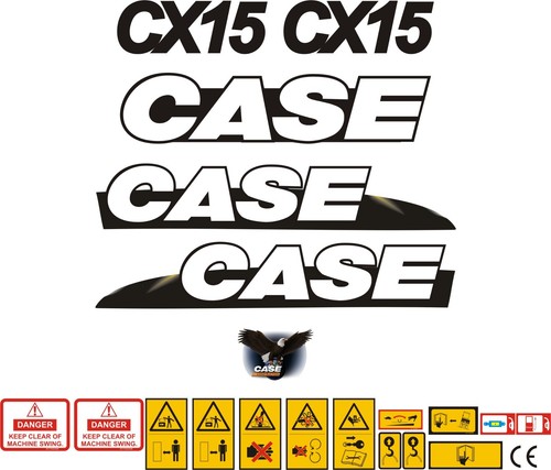 Case cx15 mini digger decal - cx15,