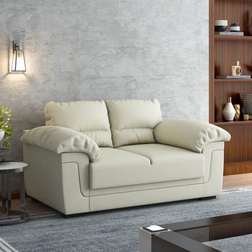 Seater faux leather sofa - faux,