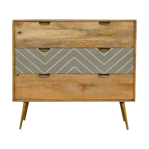 Sleek cement brass inlay - sleek,