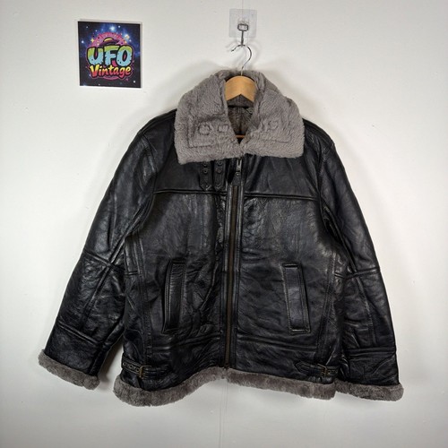 Real leather shearling aviator - real,