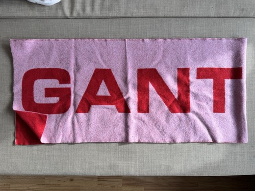 Gant red pink wool - pink, logo