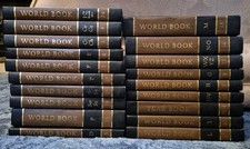 Huge lot of  1982 The World Book Brown Encyclopedia Set ( Some Books Missing )