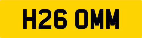 Home quality reg number - number, plate