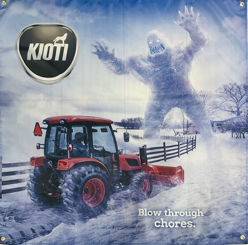 Kioti tractors usa 4x4ft flag - tractors,
