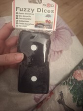 Black Fuzzy Dice Car