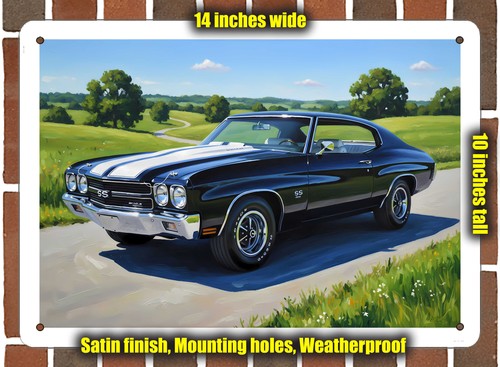 Metal sign 1970 - metal,