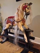 Antique Wooden Rocking Horse