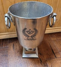 Paris No. 8 Rue du Vieux Aluminum Champagne Wine Stand Chiller Ice Bucket 15.5"